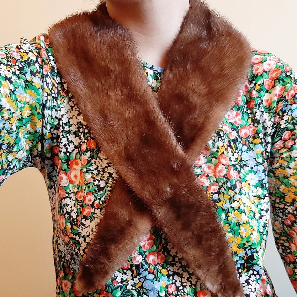 Vintage Genuine Mink Collar